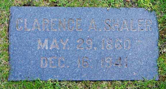 clarence shaler's grave